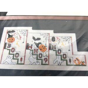 Boo! Who? Hoo! Black Swan Cross Stitch Pattern By Karen Weaver 2001 Halloween De